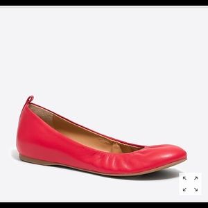 J. Crew Anya ballet flats, red